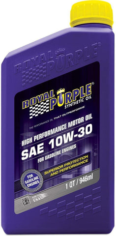 Royal Purple 06130-6PK API-Licensed SAE 10W-30 High Performance Synthetic Motor Oil - 1 qt. (Case of 6)