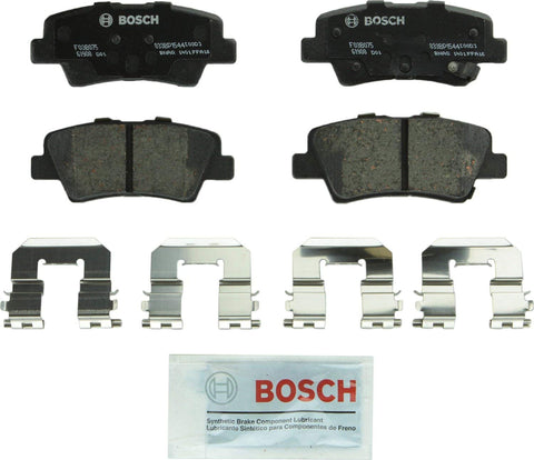 Bosch BP1544 QuietCast Premium Semi-Metallic Disc Brake Pad Set For Hyundai: 2012-2017 Accent, 2011-2016 Elantra, 2013-2014 Elantra Coupe; Kia: 2014-2017 Optima, 2012-2017 Rio; Rear