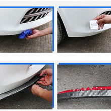 Bigetaige Universal Front Bumper Spoiler, 8.2ft/250cm Universal Carbon Fiber Front Bumper Lip Strip Splitter Spoiler
