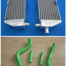 For Kawasaki KX125 KX 125 1999-2002 2000 2001 aluminum radiator and hose (green)