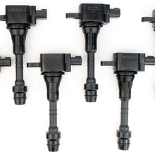 Ignition Coil Pack Set of 8 - Compatible with Nissan & Infiniti Vehicles - Armada, Titan, Pathfinder Armada and Infiniti QX56 5.6L - Year Models 2004, 2005, 2006, 2007 - Replaces E1010, 22448-7S015