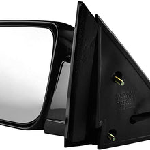 Left Driver Side Painted Black, Heated, Power Operated, Side View Mirror for 1988-2000 C/K 1500 Chevy GMC Truck Suburban - Parts Link #: GM1320276