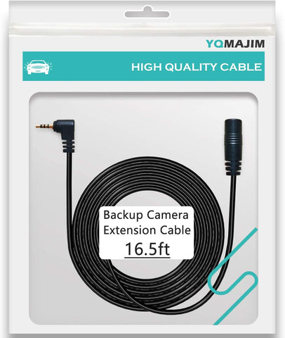 Dash Cam Backup Camera Extension Cable,2.5mm Male to Female Extension Cord for Rear Camera-16.5 Ft