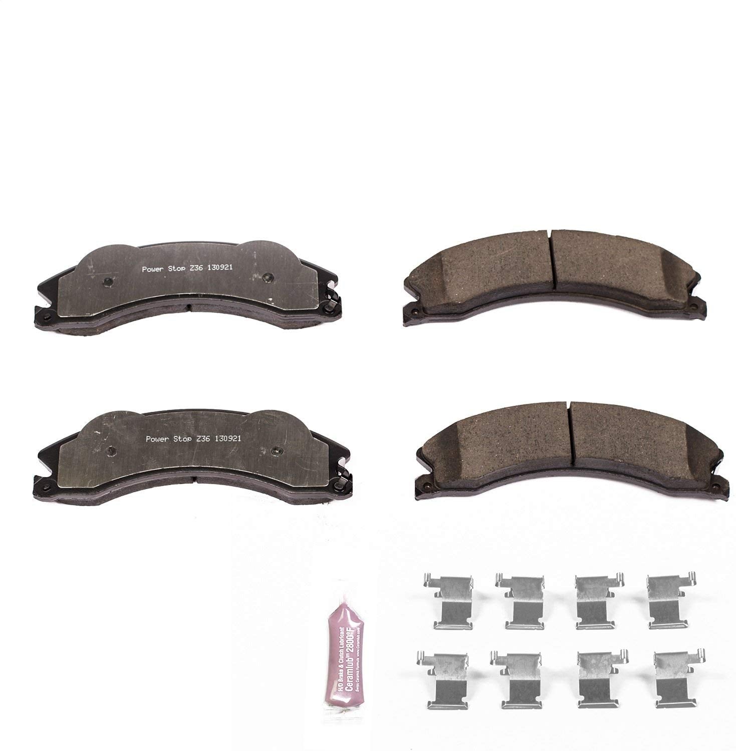 Power Stop Z36-1411, Z36 Truck & Tow Carbon-Fiber Ceramic Front Brake Pads