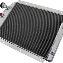 CoolingSky 4 Row All Aluminum Radiator for 1941-1946 Chevy Pickup Truck V8 Small Block Engine