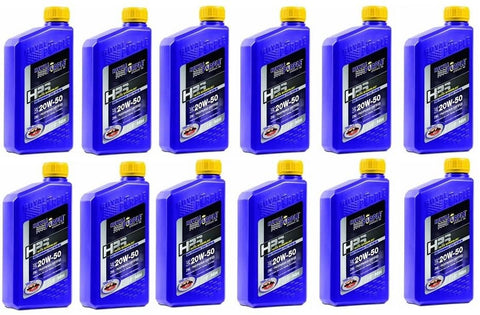Royal Purple 31250 Set of 12 HPS High Performance 20W-50 Motor Oil 1-Quart Bottles