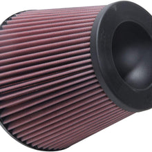 K&N Universal Clamp-On Air Filter: High Performance, Premium, Washable, Replacement Filter: Flange Diameter: 6 In, Filter Height: 6.5 In, Flange Length: 1 In, Shape: Reverse Conical, RF-10420