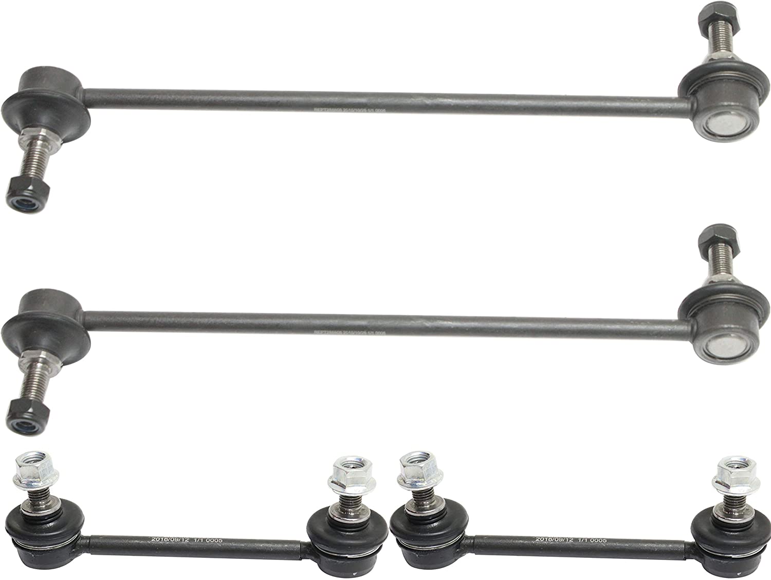 Sway Bar Link Compatible with 2004-2008 Mitsubishi Endeavor Set of 4 Front and Rear Passenger and Driver Side