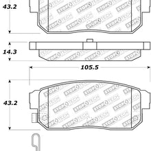 StopTech 309.10080 Street Performance Rear Brake Pad