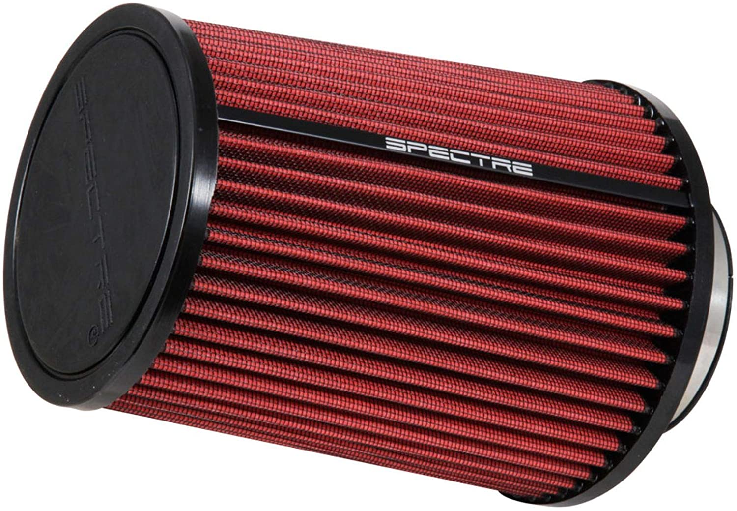 Spectre Universal Clamp-On Air Filter: High Performance, Washable Filter: Round Tapered; 3.5 in Flange ID; 9 in Height; 6 in Base; 5.125 In Top, SPE-HPR9885
