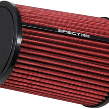 Spectre Universal Clamp-On Air Filter: High Performance, Washable Filter: Round Tapered; 3.5 in Flange ID; 9 in Height; 6 in Base; 5.125 In Top, SPE-HPR9885