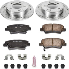Power Stop K6501 Rear Brake Kit with Drilled/Slotted Brake Rotors and Z23 Evolution Ceramic Brake Pads