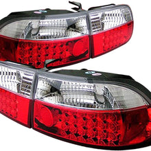 Spyder 5004741 Honda Civic 92-95 3DR LED Tail Lights - Red Clear