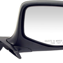 Dorman 955-228 Passenger Side Manual Door Mirror for Select Ford Models, Black and Chrome