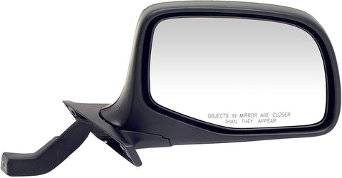 Dorman 955-228 Passenger Side Manual Door Mirror for Select Ford Models, Black and Chrome