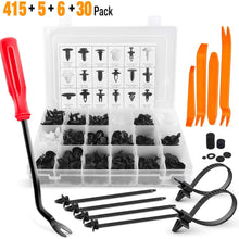 GOOACC 415 Pcs Car Retainer Clips & Fastener Remover - 18 Most Popular Sizes Auto Push Pin Rivets Set -Door Trim Panel Clips for GM Ford Toyota Honda Chrysler