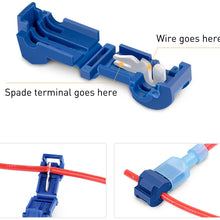 Nilight 50031R 240PCS 240 Pcs/120 Pairs Splice Wire Terminals T-Tap Self-Stripping with Nylon Fully Insulated Male Quick Disconnects Kit, 2 Years Warranty