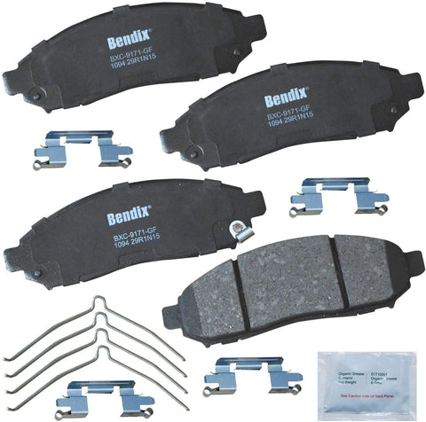 Bendix CFC1094 Premium Copper Free Ceramic Brake Pad (with Installation Hardware Front)