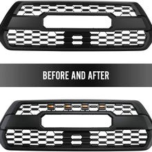 Seven Sparta Led Lights 4 PCS with Fuse for 2016-2018 Aftermarket Toyota Tacoma TRD PRO Grille (Amber Shell with Amber Light)