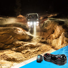 Nilight NI -WA 07 LED Light Bar Wiring Harness Kit SASQUATCH LIGHTS 12V 5Pin Rocker Switch Laser On off Waterproof Switch Power Relay Blade Fuse-2 Lead,2 Years Warranty