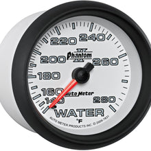Auto Meter 7831 Phantom II 2-5/8" 140-280 Degree F Mechanical Water Temperature Gauge
