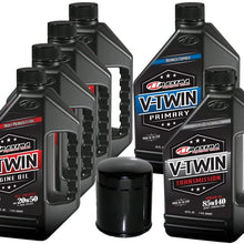 MaximaHiflofiltro VTTOCK16 Complete Engine Oil Change Kit for V-Twin Full Synthetic Harley Davidson Evolution, 6 Quart