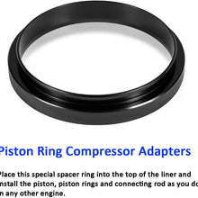 Piston Ring Compressor Tool 5.4" bore and Anti-Polishing Ring Adapter Set Alternative to 5299448 PT-7040 for Cummins ISX Caterpillar 3400 CAT C15