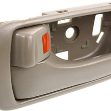 Interior Door Handle Compatible with Toyota Camry 2002-2006 Set of 4 Front and Rear Right Side and Left Side Beige Plastic Japan/Usa Built