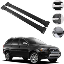 OMAC Roof Rack Cross Bars Luggage Carrier Black 2 Pcs Fits Volvo XC90 2003-2015 | Aluminum Black Cargo Carrier Rooftop Luggage Crossbars