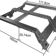 Seana High Bed Rack Cargo Luggage Carrier Rack Compatible with Toyota Tacoma 2005 2006 2007 2008 2009 2010 2011 2012 2013 2014 2015 2016 2017 2018 2019 2020 2021