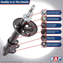 For Geo Prizm & Toyota Corolla 1993-2002 Pair Rear Strut Assembly - BuyAutoParts 75-825482E New