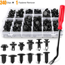 GOOACC 240PCS Bumper Retainer Clips Car Plastic Rivets Fasteners Push Retainer Kit Most Popular Sizes Auto Push Pin Rivets Set -Door Trim Panel Fender Clips for GM Ford Toyota Honda Chrysler