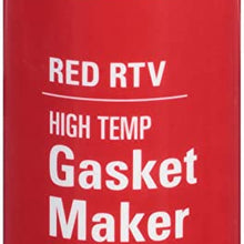 Permatex 81160 High-Temp Red RTV Silicone Gasket, 3 oz