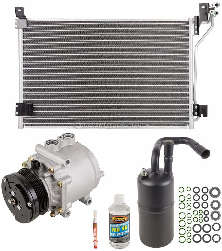 A/C Kit w/AC Compressor Condenser & Drier For Ford Crown Victoria Mercury Grand Marquis & Marauder - BuyAutoParts 60-82496CK New