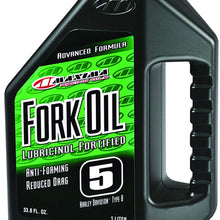 Maxima 54901 5WT Standard Hydraulic Fork Oil - 1 Liter Bottle
