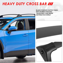 OE Style Matte Black Roof Rack Rail Cross Bars w/ABS Mounting Brackets Replacement For Toyota Rav4 19-20
