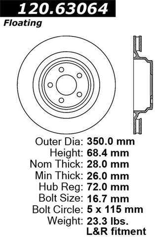 Stoptech 127.63064R Auto Part