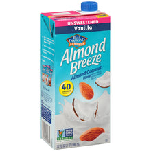 (3 pack) Almond Breeze Almond Milk, Unsweetened Vanilla Almond Coconut Blend, 32 fl oz