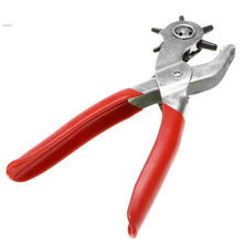 6 Sized 9" Heavy Duty Leather Hole Punch Hand Pliers Belt Holes Punches