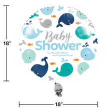 Blue Baby Whale Baby Shower Decorations Kit