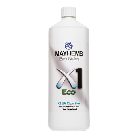 Mayhems X1 Eco Coolant Premix, 1000mL, UV Clear Blue