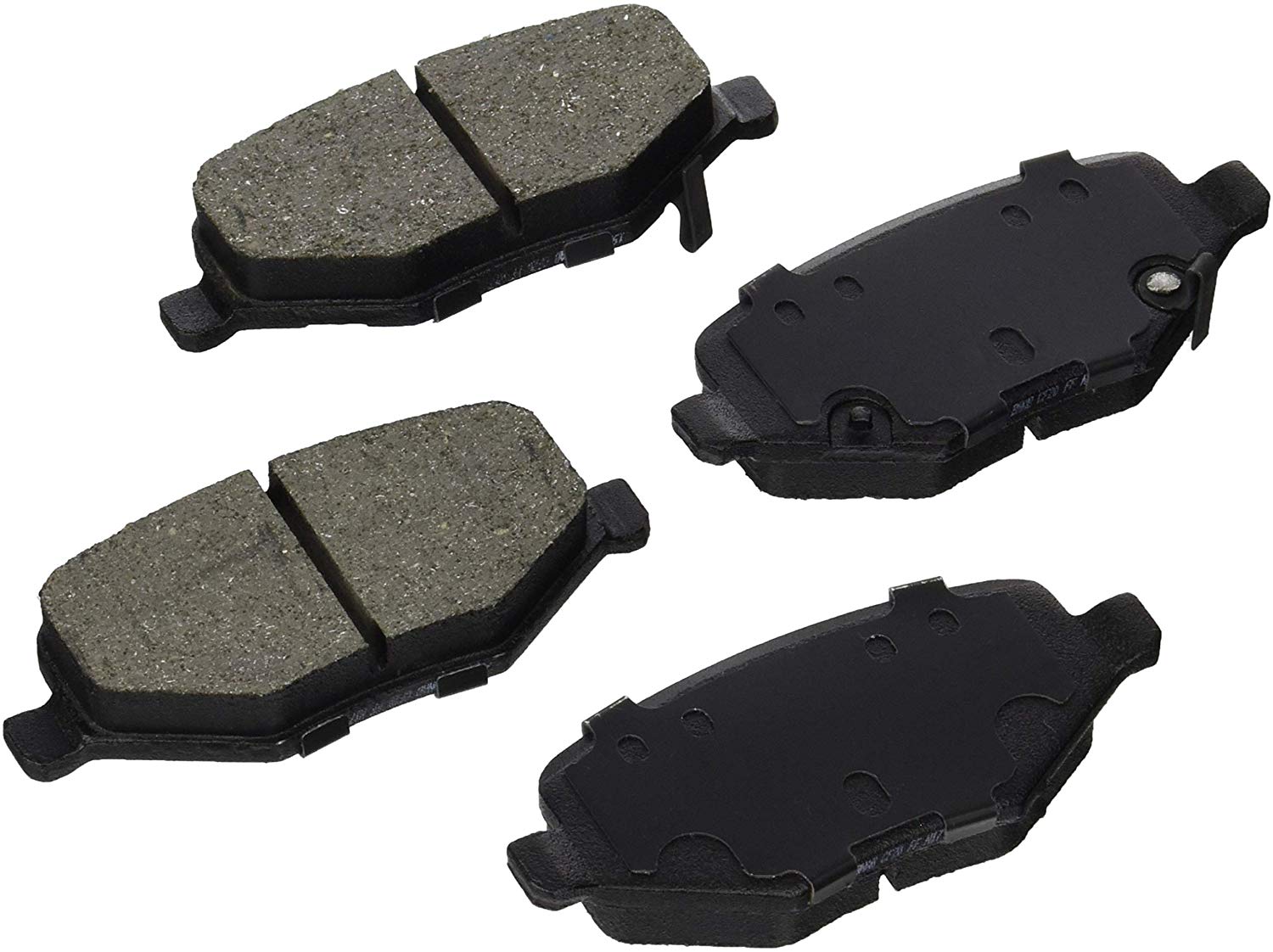 Bosch BE1657H Blue Disc Brake Pad Set with Hardware for Select Chrysler Town & Country; Dodge Grand Caravan, Journey; RAM C/V - REAR