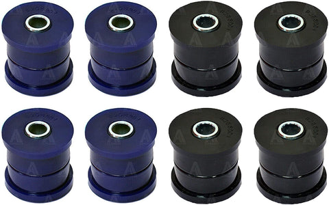 AUTOACER - 8 Piece Rear Upper and Lower Arm Bushing Kit - Compatible With NISSAN Pathfinder & INFINITI QX4 1996-2004 - Polyurethane - PU