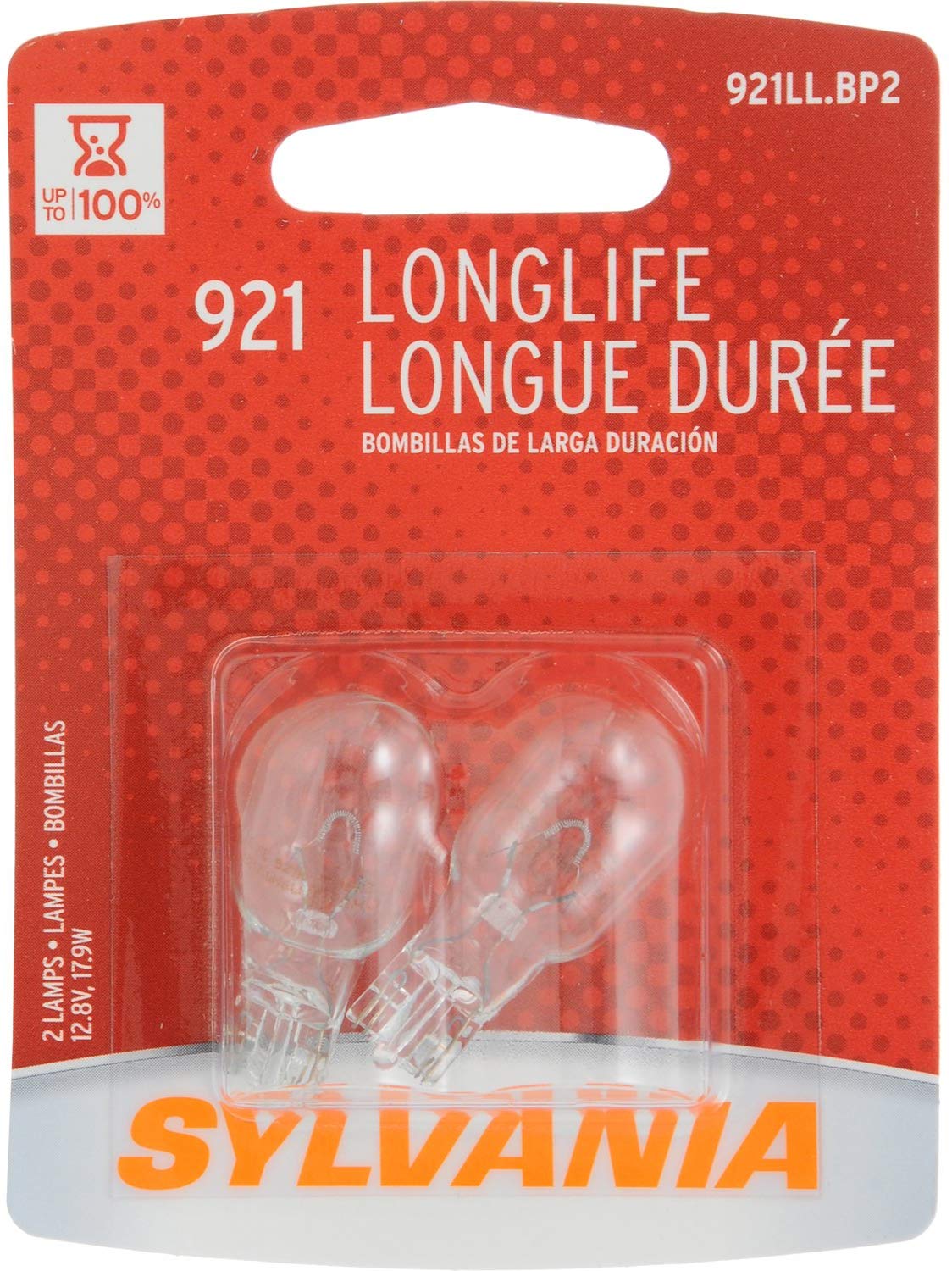 SYLVANIA 921 Long Life Miniature Bulb (Contains 2 Bulbs)