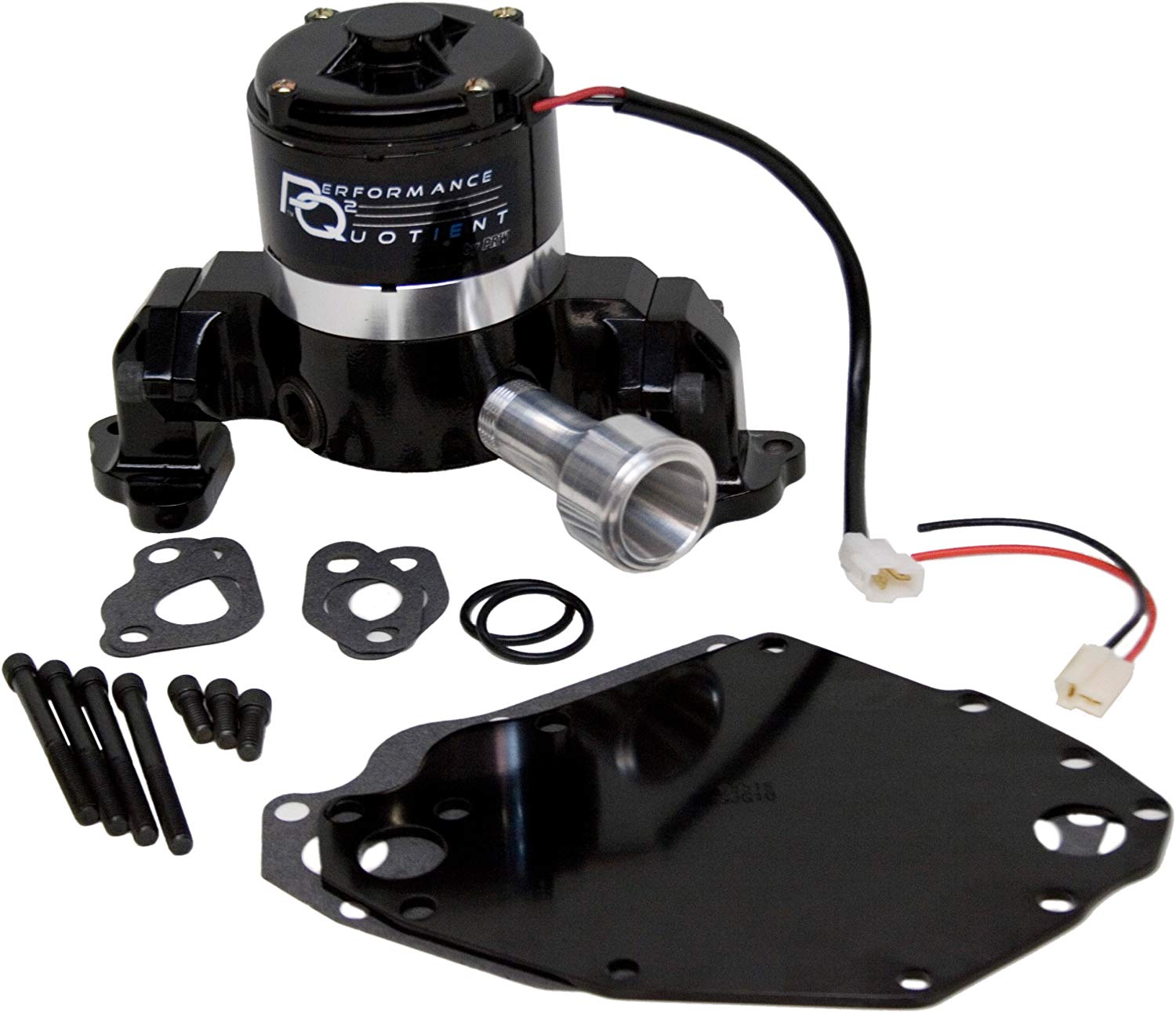 PRW 4435117 Black Powder-coated Performance Quotient Electric Racing Water Pump for Ford 351C
