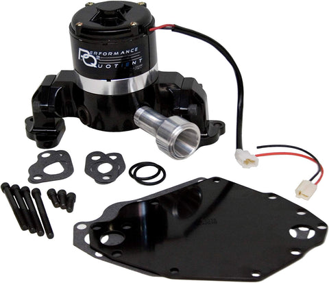 PRW 4435117 Black Powder-coated Performance Quotient Electric Racing Water Pump for Ford 351C