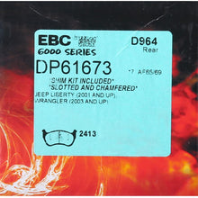 EBC Brakes DP61673 6000 Series Greenstuff Truck and SUV Brake Pad