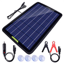 ECO-WORTHY 12 Volt 10 Watt Solar Car Battery Charger & Maintainer, Solar Panel Trickle Charger, Portable Power Backup Kit with Alligator Clip Adapter for Car, Boat, Automotive, Motorcycle, RV