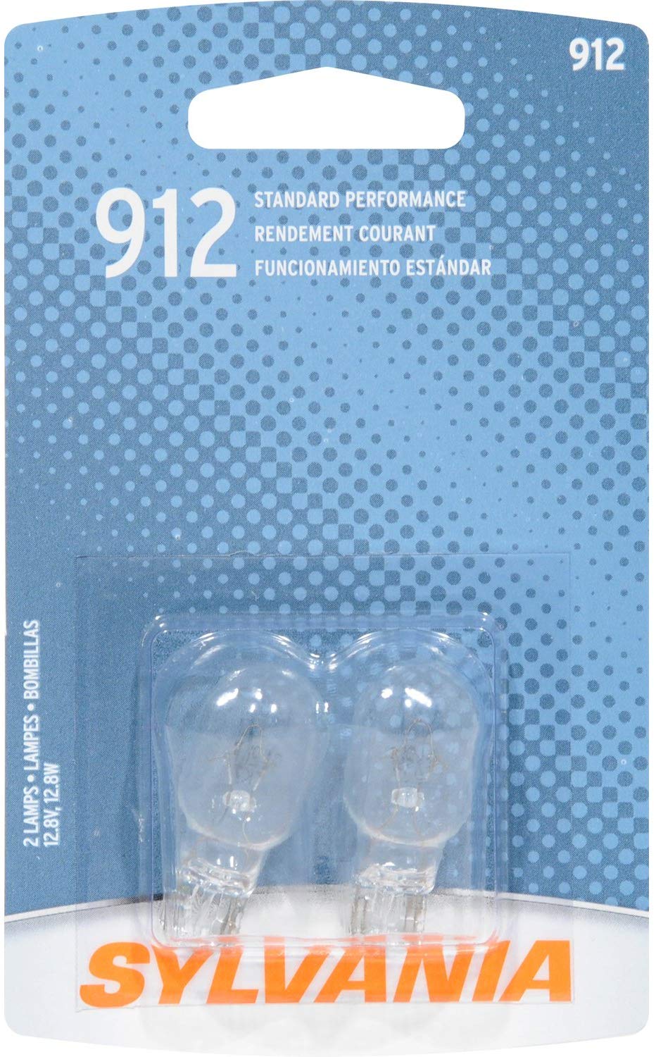 SYLVANIA 912 Basic Miniature Bulb, (Contains 2 Bulbs)