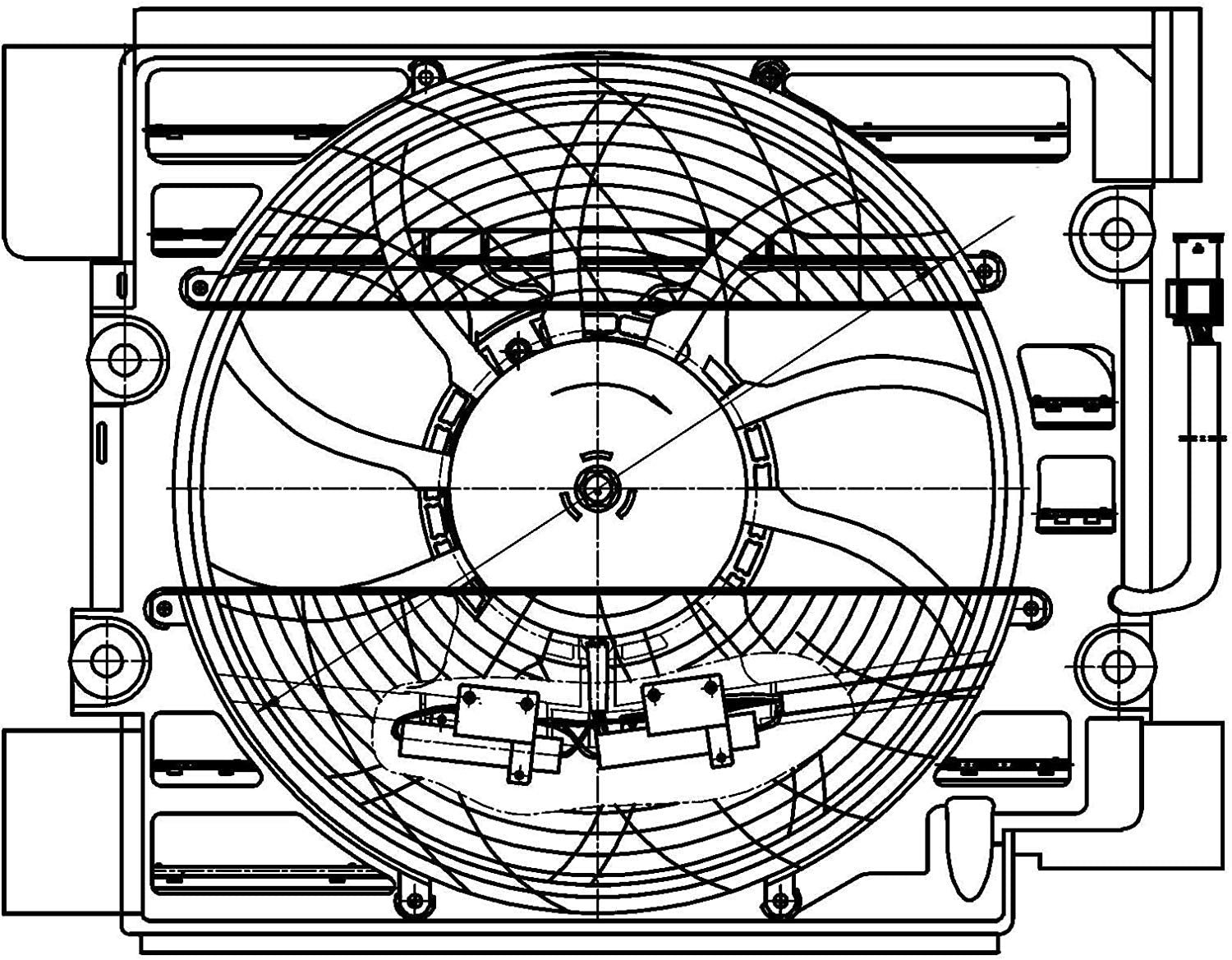 Behr Hella Service 351040101 Engine Cooling Fan for BMW